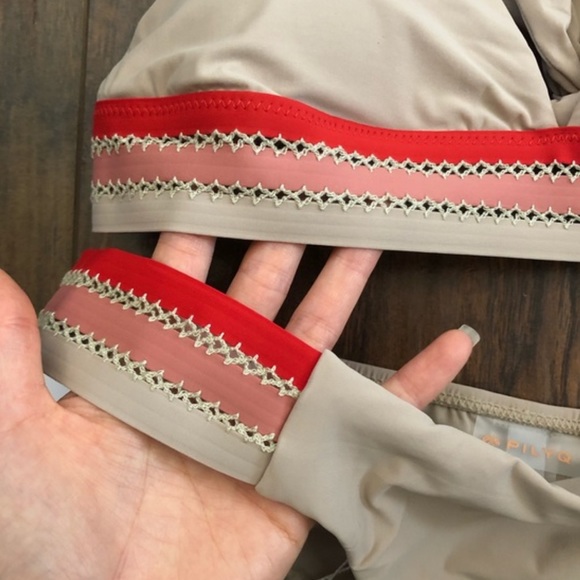 PILYQ Ashlynn Trim Halter & Trim Tab Bikini Set - Picture 6 of 8